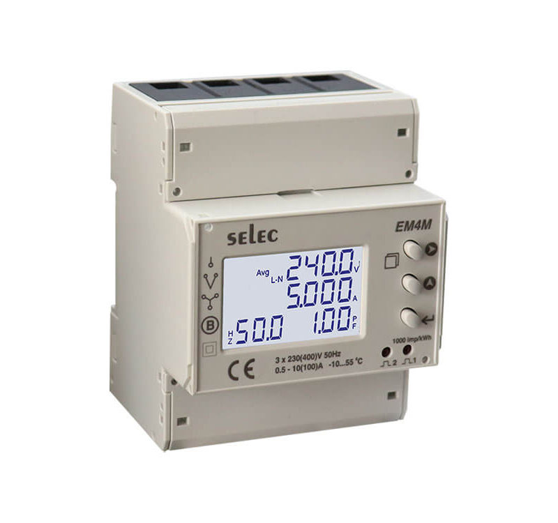 Direct Measuring Energy Meter-CE certified, Three phase DIN RAIL Energy Meter