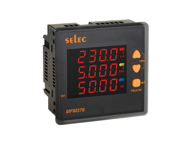 Digital Multifunction meter with RS485 communication, Model Selec MFM376