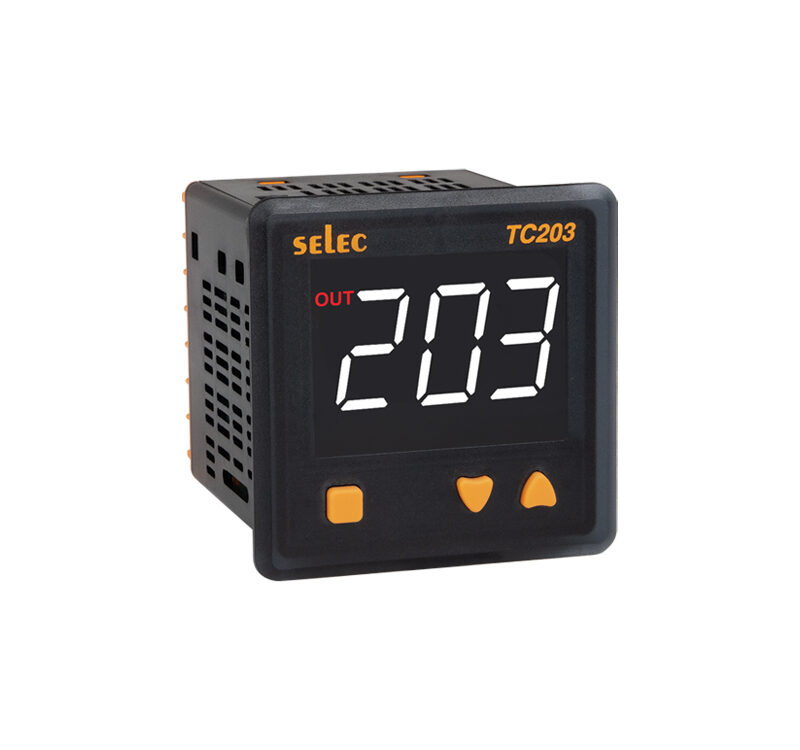 3-Digit single White display, Single set point, Temperature controller with Relay/SSR output, IDM applicable, 72 x 72mm size, 90 to 270V AC / DC