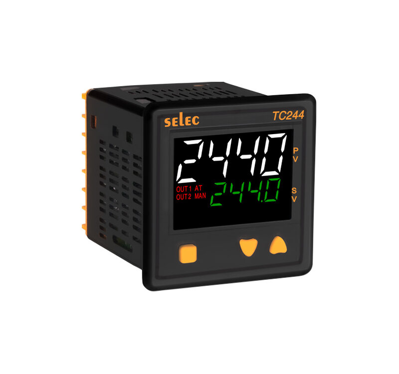Temperature Controller SELEC TC244CX- CX Series with 4-Digit dual display, Dual set point, Relay/SSR & Relay output, IDM applicable, 72 x 72mm size, 90-270V
