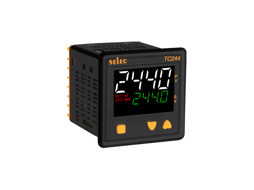 Temperature Controller SELEC TC244CX- CX Series with 4-Digit dual display, Dual set point, Relay/SSR & Relay output, IDM applicable, 72 x 72mm size, 90-270V