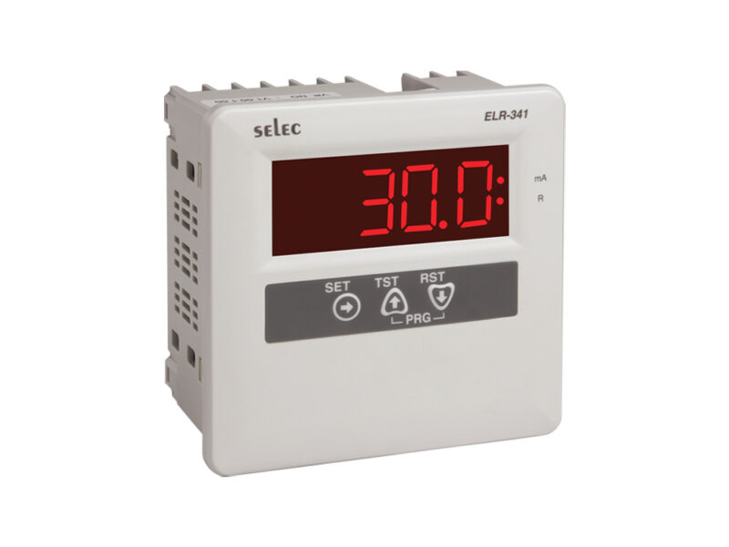 SELEC ELR 341-1 is a Panel Mount Earth Leakage Relay (ELR), that detects leakage current for single-phase and three-phase electrical systems.