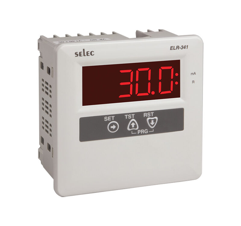 SELEC ELR 341-1 is a Panel Mount Earth Leakage Relay (ELR), that detects leakage current for single-phase and three-phase electrical systems.