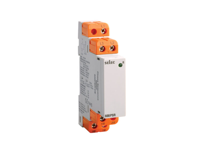 Phase sequence Relay, Din Rail, SELEC 600PSR-CE