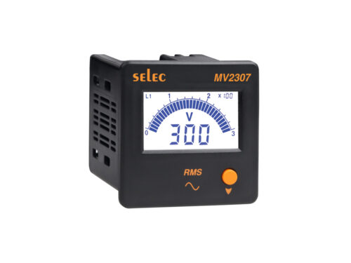 Digital Panel Meter-Voltmeter, SELEC MV2307-230V-CE