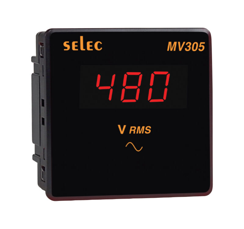 Digital Panel Meter-Voltmeter, SELEC MV305