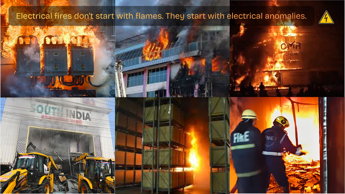 Monitoring Electrical Anomalies for fire safety