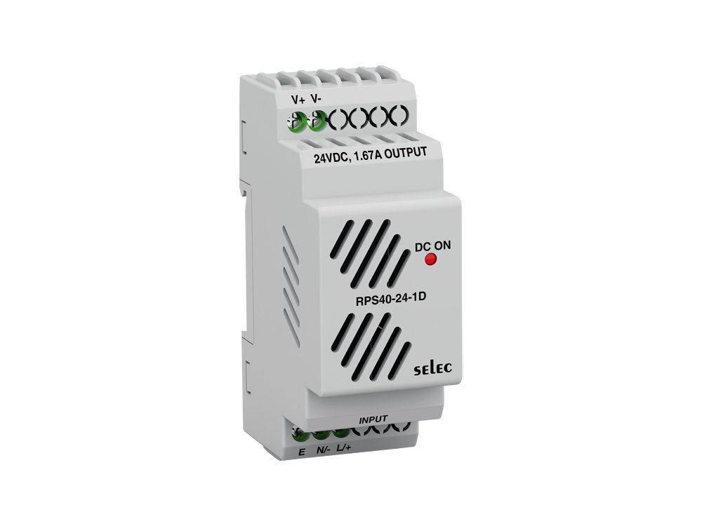 Selec Power Supply LRPS240-24-1D Power Supply, DIN Rail Mounted, Selec LRPS240-24 - Image 1