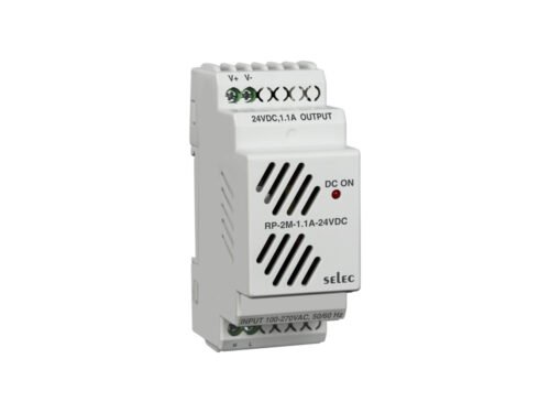 Power Supply, DIN Rail Mounted, Selec RP-2M-1.1A-24VDC-CE-RoHS