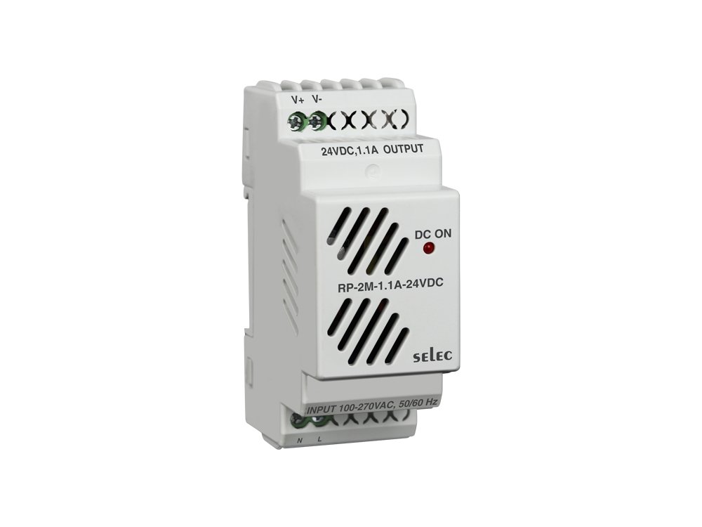 Selec Power Supply RP-2M Power Supply, DIN Rail Mounted, Selec RP-2M-1.1A-24VDC-CE-RoHS - Image 1