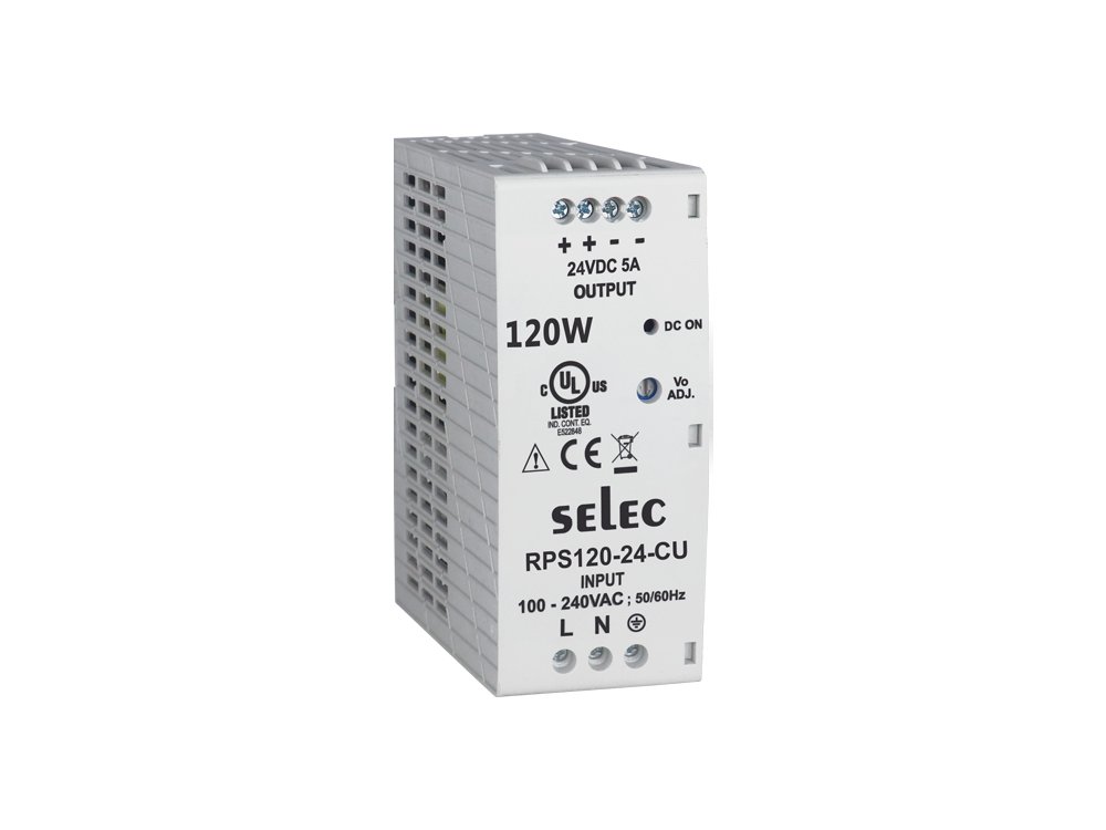 Selec Power Supply RPS120 Power Supply, DIN Rail Mounted, Selec RPS120-48-CE - Image 1