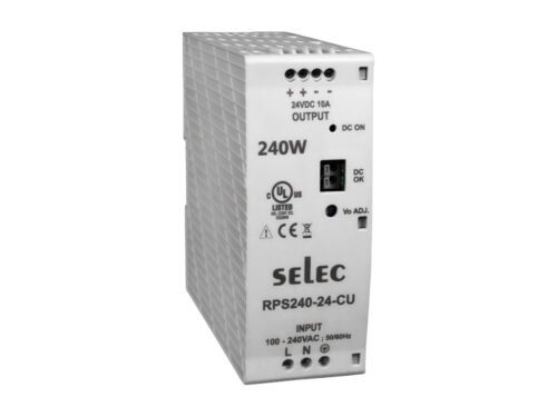 Power Supply, DIN Rail Mounted, Selec RPS240-12-CU