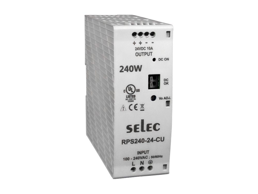 Selec Power Supply RPS240 Power Supply, DIN Rail Mounted, Selec RPS240-12-CU - Image 1