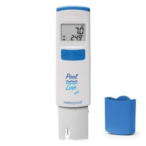Pool Line pH & Temperature Pocket Tester with 0.1 pH Resolution – Hanna HI981074